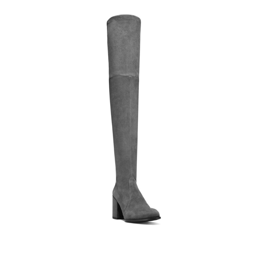 Stuart Weitzman Tieland Boot - Slate Gray Suade